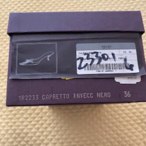 Prada Black Leather Mules with Zippered Toe - Picture 3 of 4